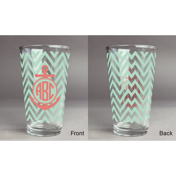Chevron & Anchor Pint Glass - Full Fill w Transparency - Approval