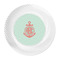 Chevron & Anchor Plastic Party Dinner Plates - Approval