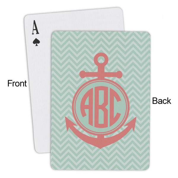 Chevron & Anchor Playing Cards - Approval