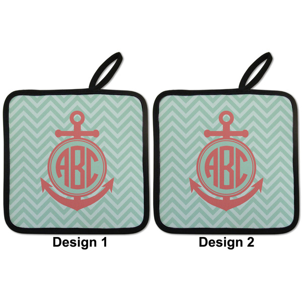 Chevron & Anchor Pot Holders - Set of 2 APPROVAL
