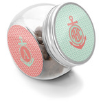 Chevron & Anchor Puppy Treat Jar (Personalized)