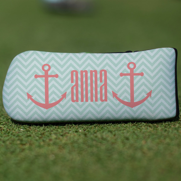 Custom Chevron & Anchor Blade Putter Cover (Personalized)