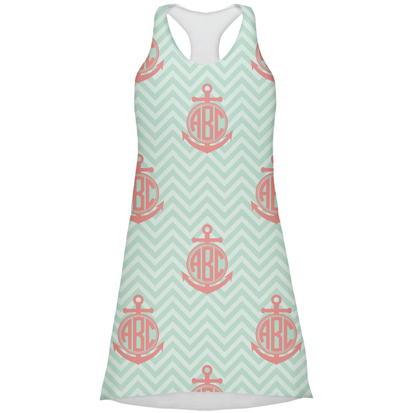 Custom Chevron & Anchor Racerback Dress - X Small (Personalized)