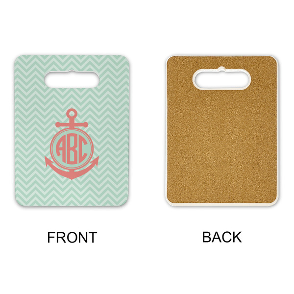 Chevron & Anchor Rectangle Trivet with Handle - APPROVAL