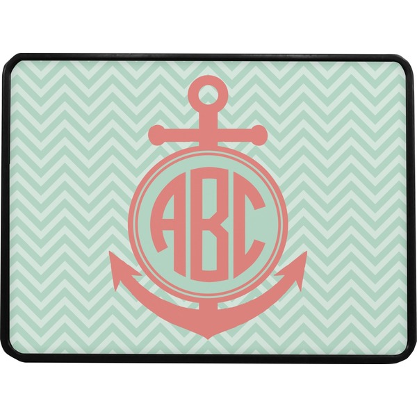 Chevron & Anchor Rectangular Car Hitch Cover w/ FRP Insert (Select Size)