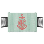 Chevron & Anchor Tablecloth - 58"x58" (Personalized)
