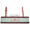Chevron & Anchor Red Mahogany Nameplates with Business Card Holder - Straight