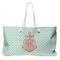 Chevron & Anchor Large Rope Tote Bag - Front View