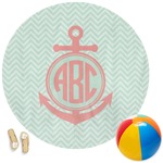Chevron & Anchor Round Beach Towel (Personalized)