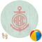Chevron & Anchor Round Beach Towel (Personalized)