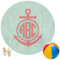 Chevron & Anchor Round Beach Towel (Personalized)