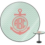 Chevron & Anchor Round Table (Personalized)