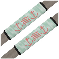 Chevron & Anchor Seat Belt Covers (Set of 2) (Personalized)