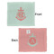 Chevron & Anchor Security Blanket - Front & Back View