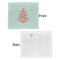 Chevron & Anchor Security Blanket - Front & White Back View