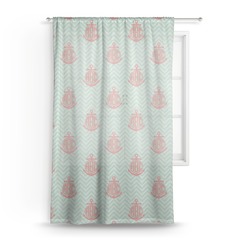 Chevron & Anchor Sheer Curtain (Personalized)