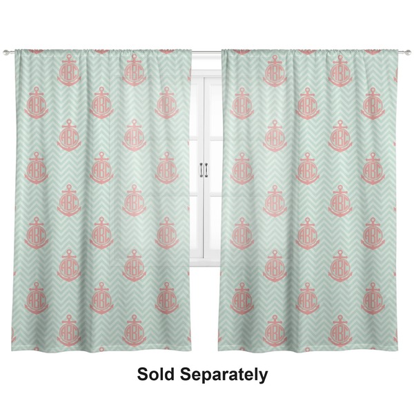 Chevron & Anchor Sheer Curtains