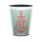 Chevron & Anchor Ceramic Shot Glass - 1.5 oz - Two Tone - Single (Personalized)