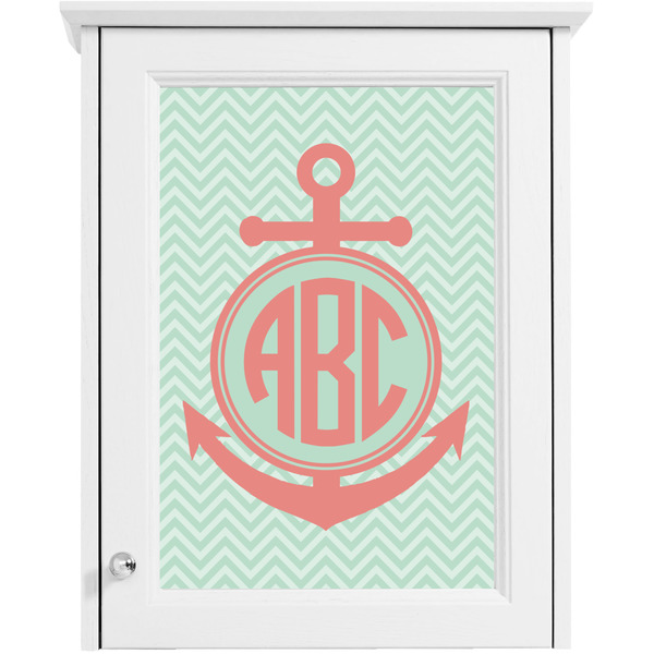 Chevron & Anchor Single Cabinet Decal