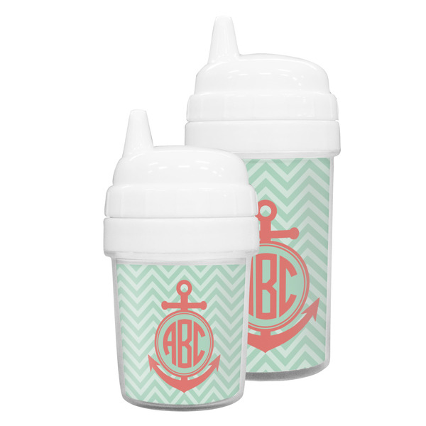 Chevron & Anchor Sippy Cups