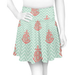 Chevron & Anchor Skater Skirt - X Small (Personalized)