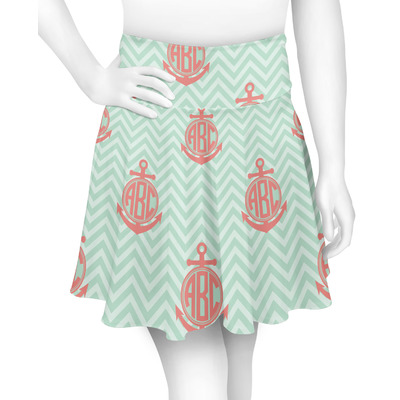 Chevron & Anchor Skater Skirt (Personalized)