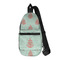 Chevron & Anchor Sling Bag - Front View