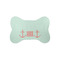 Chevron & Anchor Bone Shaped Dog Food Mat (Small) (Personalized)