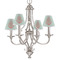 Chevron & Anchor Small Chandelier Shade - LIFESTYLE (on chandelier)