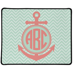 Chevron & Anchor Large Gaming Mouse Pad - 12.5" x 10" (Personalized)