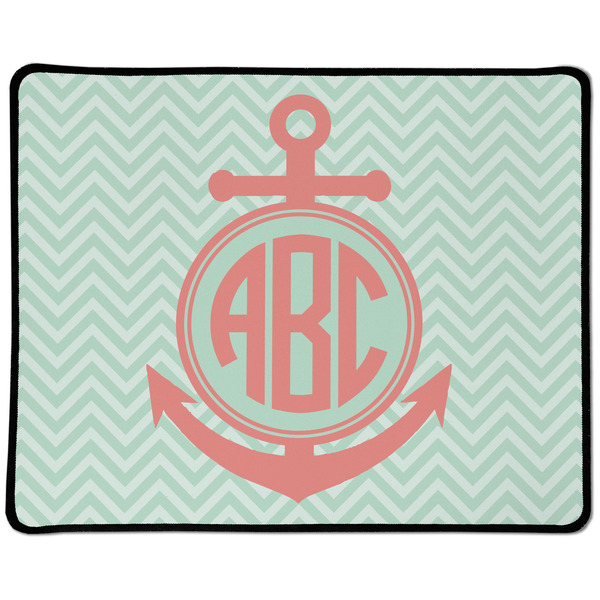 Custom Chevron & Anchor Large Gaming Mouse Pad - 12.5" x 10" (Personalized)