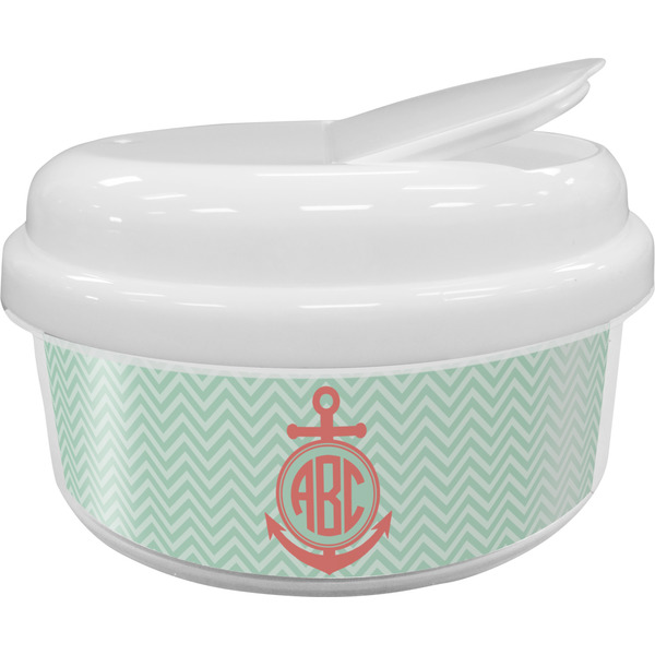 Custom Chevron & Anchor Snack Container (Personalized)