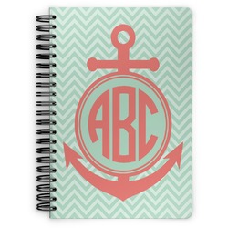 Chevron & Anchor Spiral Notebook (Personalized)