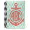 Chevron & Anchor Spiral Journal Large - Front View