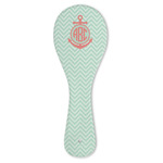 Chevron & Anchor Ceramic Spoon Rest (Personalized)