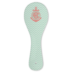 Chevron & Anchor Ceramic Spoon Rest (Personalized)