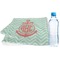 Chevron & Anchor Sports Towel Folded with Water Bottle