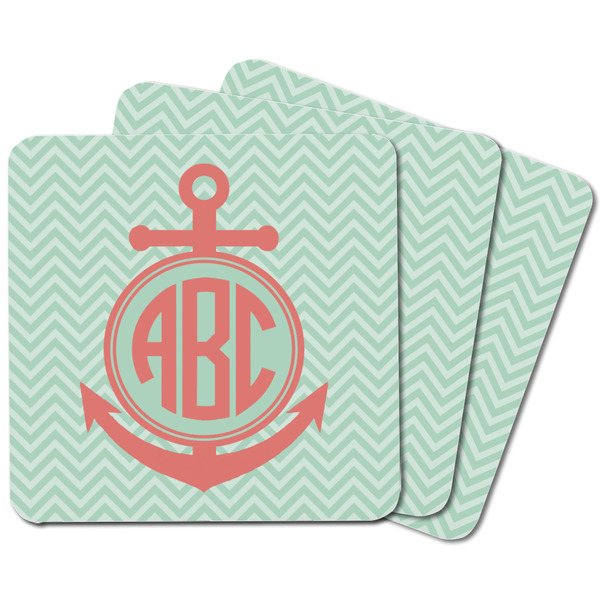 Chevron & Anchor Square Fridge Magnet - MAIN