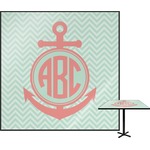Chevron & Anchor Square Table Top - 30" (Personalized)