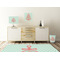 Chevron & Anchor Square Wall Decal Wooden Desk
