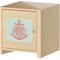 Chevron & Anchor Square Wall Decal on Wooden Cabinet