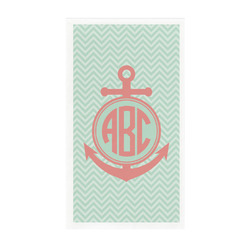 Chevron & Anchor Guest Towels - Full Color - Standard (Personalized)