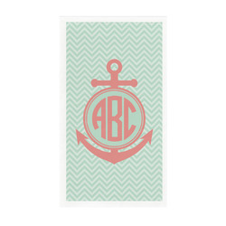 Chevron & Anchor Guest Paper Towels - Full Color - Standard (Personalized)