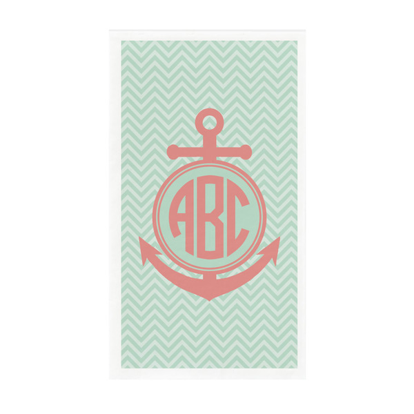 Custom Chevron & Anchor Guest Paper Towels - Full Color - Standard (Personalized)