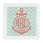 Chevron & Anchor Decorative Paper Napkins (Personalized)