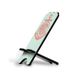 Chevron & Anchor Stylized Cell Phone Stand - Small w/ Monograms