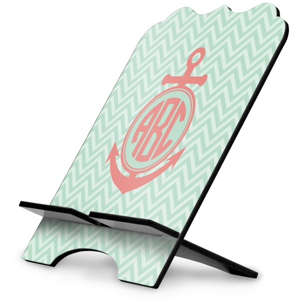 Custom Chevron & Anchor Stylized Tablet Stand (Personalized)