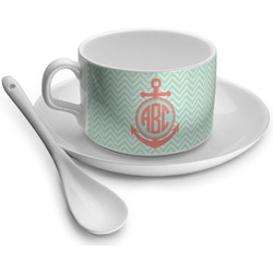 Chevron & Anchor Tea Cups (Personalized)