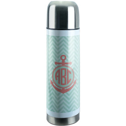 Chevron & Anchor Stainless Steel Thermos (Personalized)
