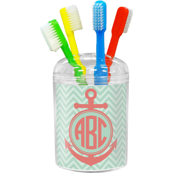 Custom Chevron & Anchor Toothbrush Holder (Personalized)